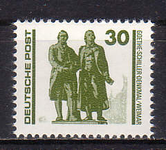 Briefmarke mit Friedrich von Schiller