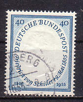 Briefmarke mit Friedrich von Schiller