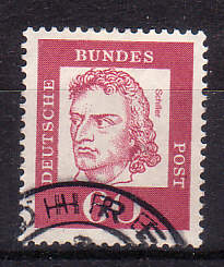 Briefmarke mit Friedrich von Schiller