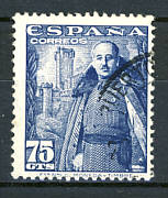 Francisco Franco auf spanischer Briefmarke