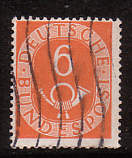 Briefmarke mit Wellenstempel