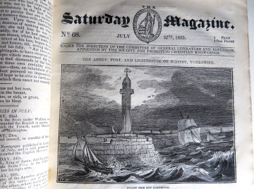 Altes Buch - Saturday Magazine Sammelband aus der Zeit 1833 - 1834