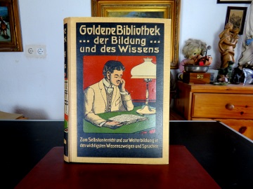 Altes Buch: Goldene Bibliothek der Bildung und des Wissens 
