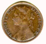 Queen Victoria UK 1 Penny 1874