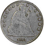 Seated Liberty Quarter