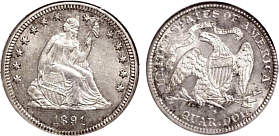 Seated Liberty Quarter