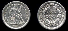 Seated Liberty Dime