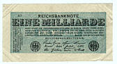 Deutsches Reich 1 Milliarde Mark 1923
