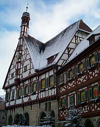 Mittelalterliche Rathaus von Forchheim 19.12.1999