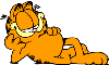 Garfield, relaxing