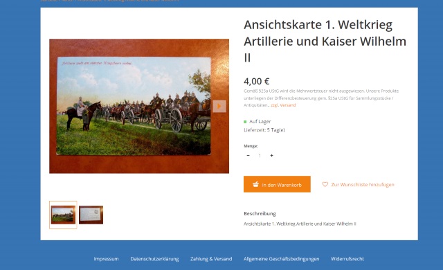 Alte historische Ansichtskarte im Onlineshop https://guenstig.com/  