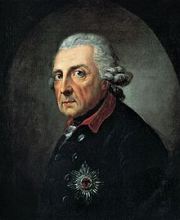 Friedrich der Groe auf Gemlde von Anton Graff, 1781