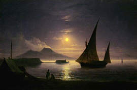 Aivazovsky Ivan Konstantinovitsch. Bucht von Neapel.