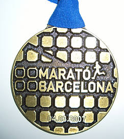 Marathonmedaille Barcelona