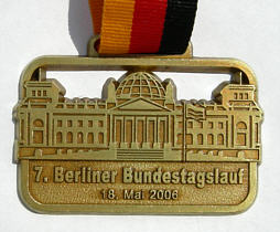 Laufmedaille Berliner Bundestagslauf