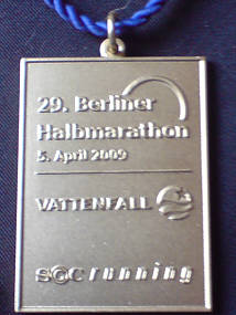 Laufmedaille Berlin Halbmarathon 2009