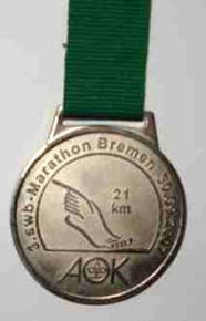 Laufmedaille Bremen