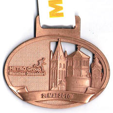 Marathonmedaille Dsseldorf Marathon