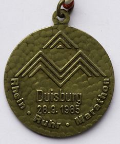 Laufmedaille Duisburg