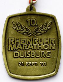 Laufmedaille Duisburg