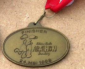 Laufmedaille Duisburg 1998