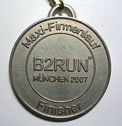 Laufmedaille Firmenlauf Mnchen 2007