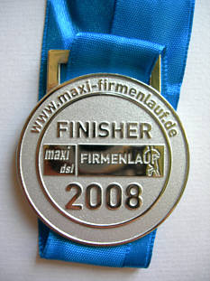 Laufmedaille Firmenlauf Mnchen 2008