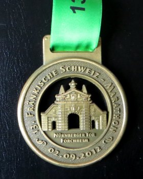Laufmedaille Frnkische Schweiz Marathon