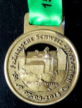 Laufmedaille Frnkische Schweiz Marathon