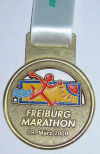 Marathonmedaille Freiburg 2009
