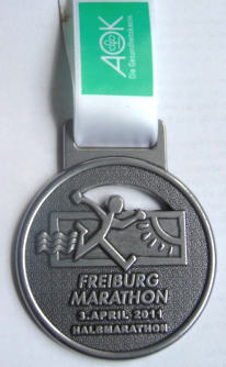 Marathonmedaille Freiburg 2011