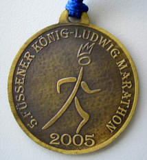 Marathonmedaille Fssen Marathon