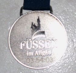 Marathonmedaille Fssen Marathon