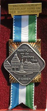 Laufmedaille  Giessener Internationaler Volkslauf 1973