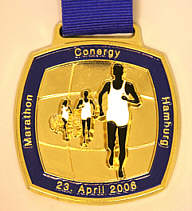 Marathonmedaille Hamburg Marathon