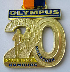 Marathonmedaille Hamburg Marathon