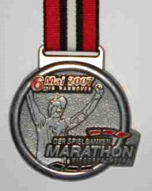 Laufmedaille Hannover Marathon 2007