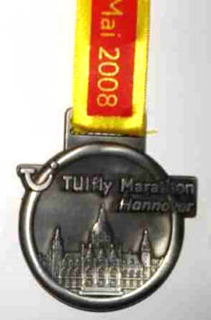 Laufmedaille Hannover Marathon 2008