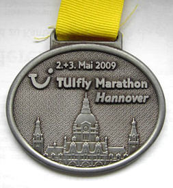 Laufmedaille Hannover Marathon 2009