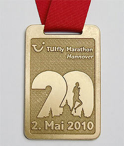 Laufmedaille Hannover Marathon 2010