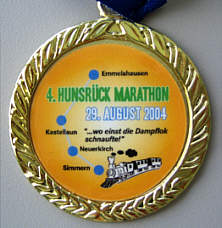 Laufmedaille Hunsrck Marathon