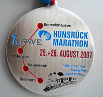 Laufmedaille Hunsrck Marathon