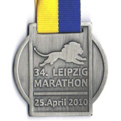 Laufmedaille vom Leipzig Marathon 