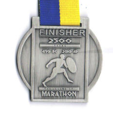 Laufmedaille vom Leipzig Marathon 