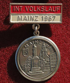 Laufmedaille vom Mainz Marathon 2007