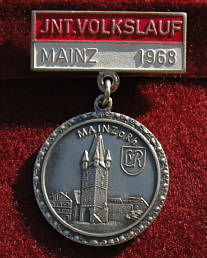 Laufmedaille vom Mainz Marathon 2007