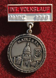 Laufmedaille vom Mainz Marathon 2007