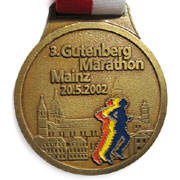 Laufmedaille vom Mainz Marathon 2002