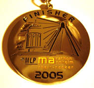 Laufmedaille vom Mannheim Marathon 2005
