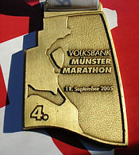 Marathonmedaille Mnster Marathon 2005